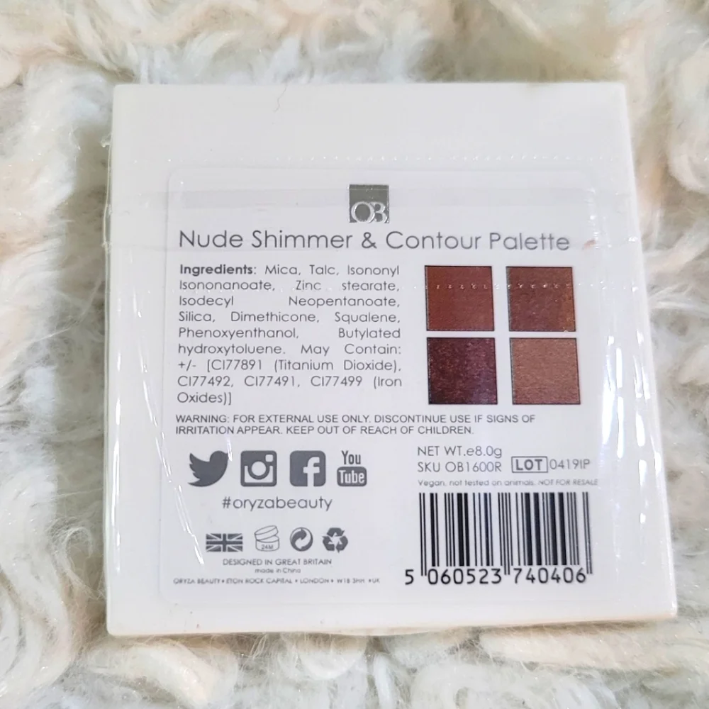 Oryza Beauty Nude Shimmer & Contour  Eyeshadow - Picture 2 of 5